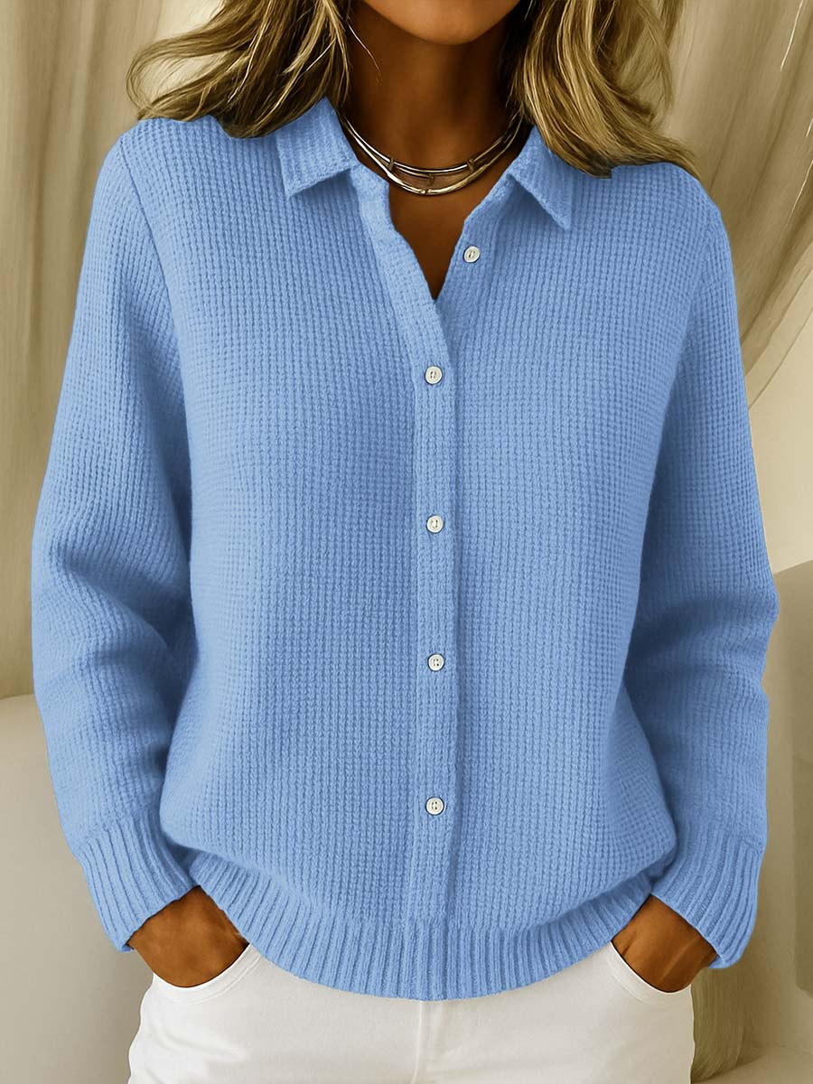 Katrina | Cardigan à Boutons en Tricot Texturé