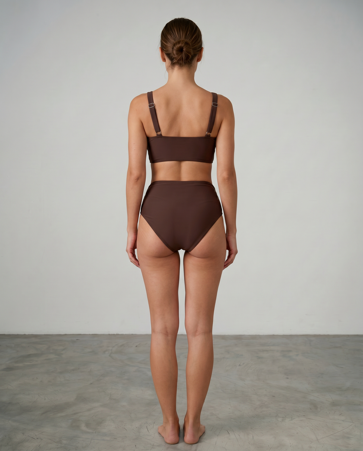 Isabelle | Bikini Taille Haute à Décolleté Croisé