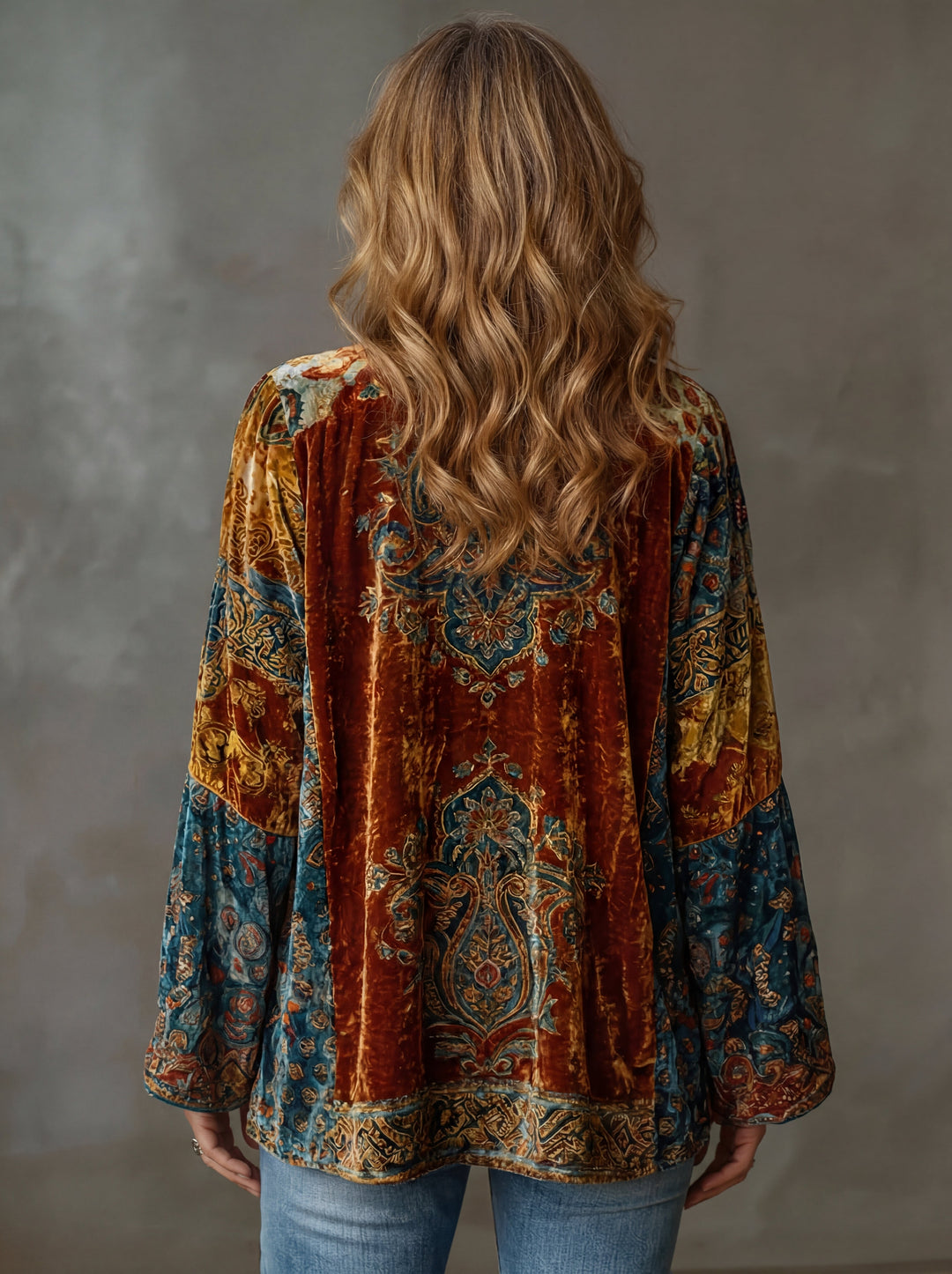 Sylvie | Veste Bohème à Motifs Artistiques