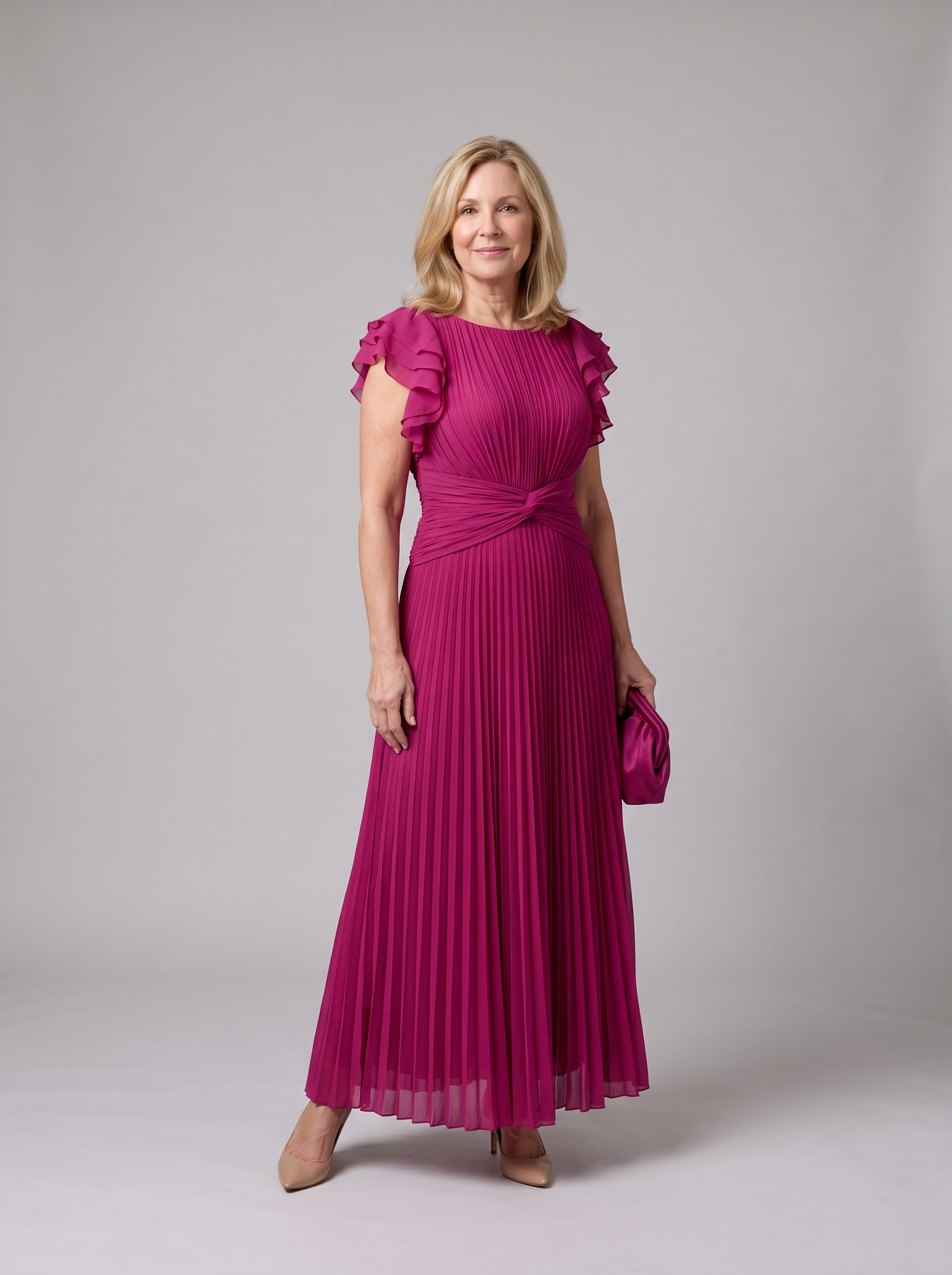 Robe Plissée Classique Scarlett