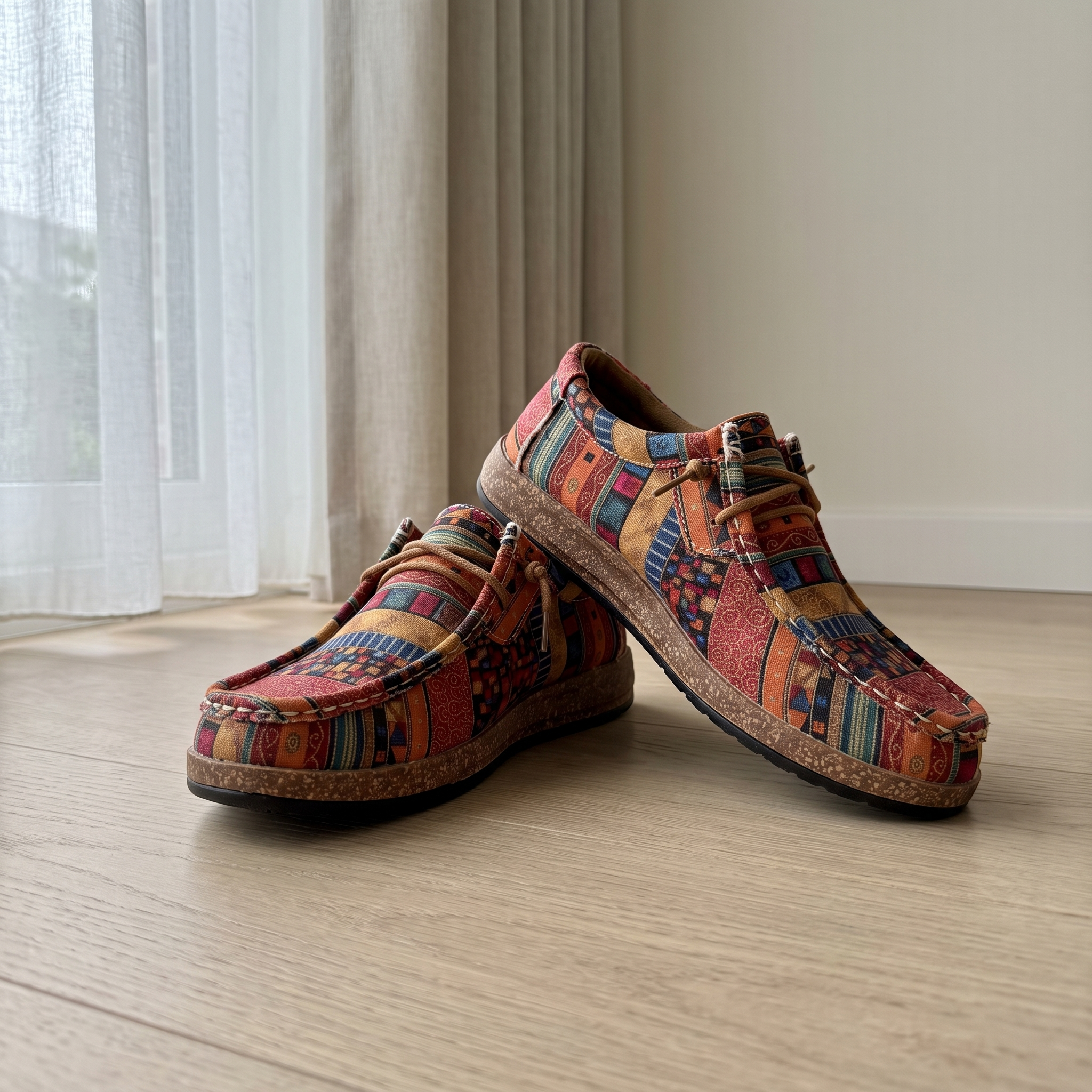 Rebecca | Baskets à Motifs Bohèmes et Colorés
