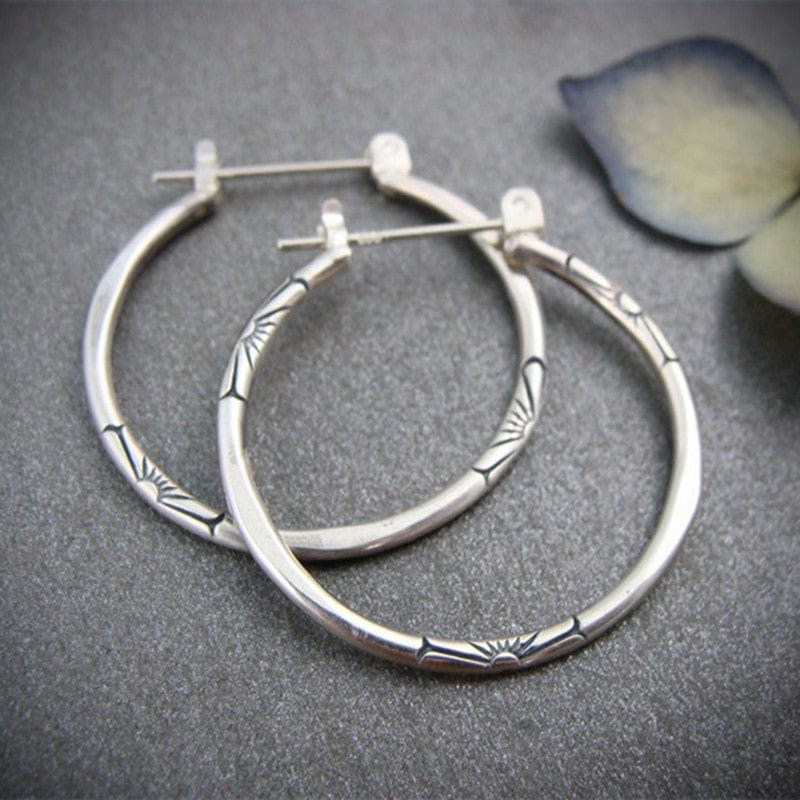 Boucles d'oreilles créoles vintage