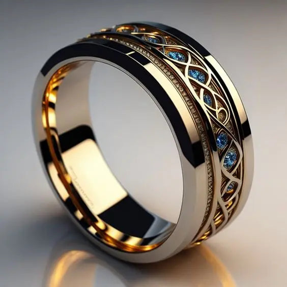 Bague d'Infinie Dorée Vintage