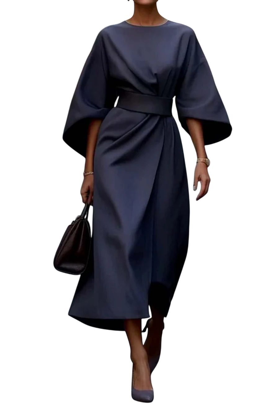 Maya™ | Robe élégante à manches lanternes