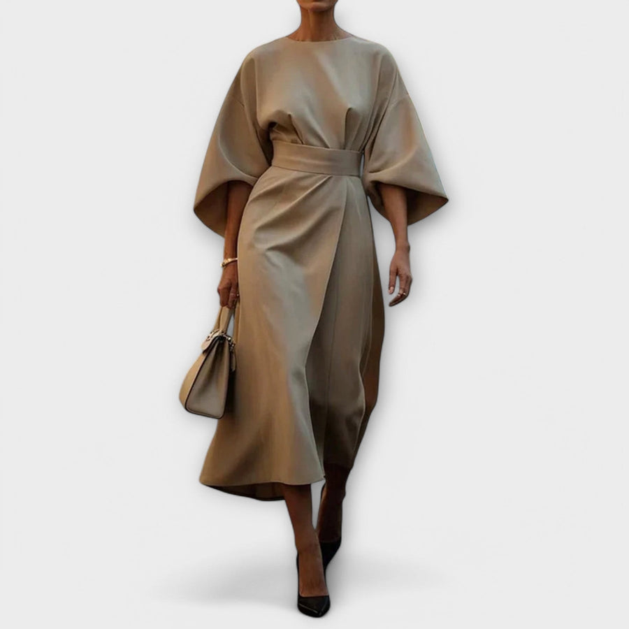 Maya™ | Robe élégante à manches lanternes