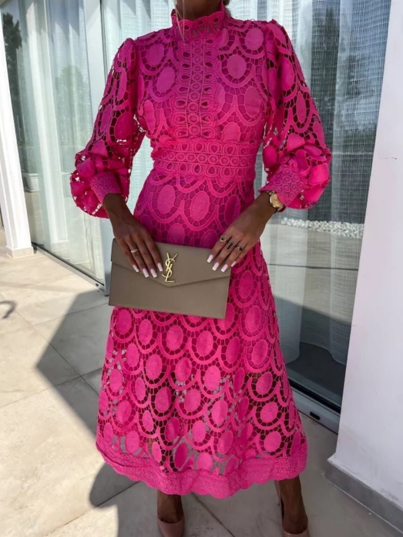 Eloah™ | Robe Midi en Dentelle Élégante