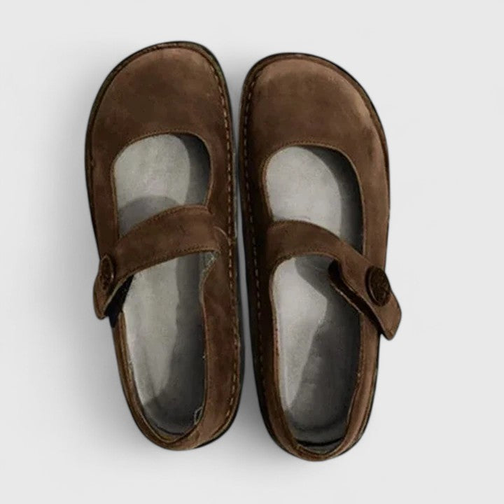 CHAUSSURES EN CUIR VÉRITABLE ORTHOPÉDIQUES MARY JANE
