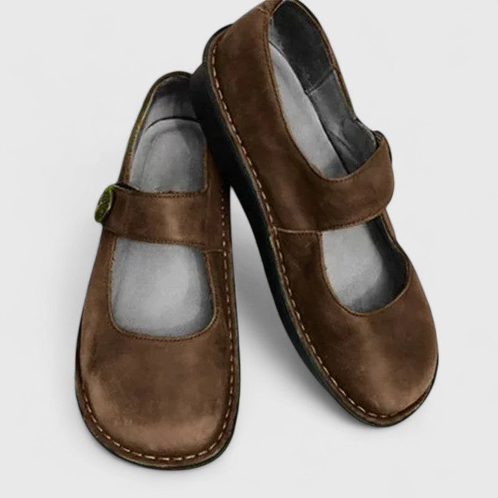 CHAUSSURES EN CUIR VÉRITABLE ORTHOPÉDIQUES MARY JANE