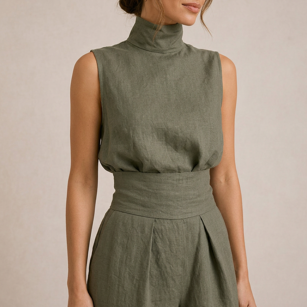 ZIRELLA | Ensemble minimaliste avec pantalons larges