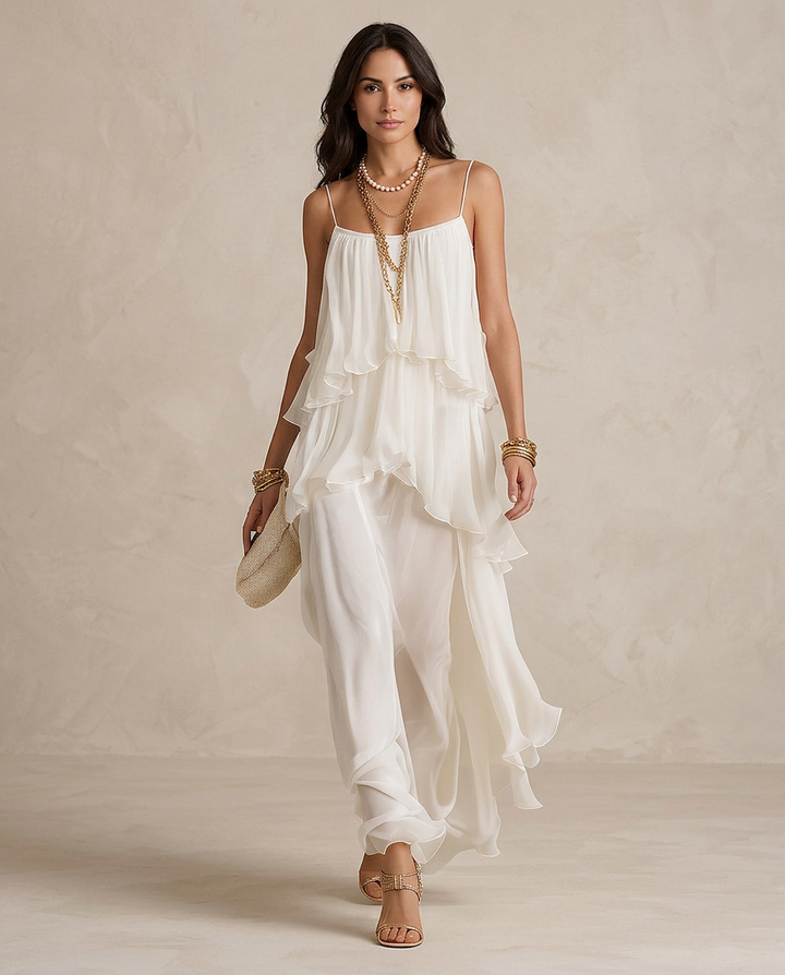AURELIA | Robe Maxi en Chiffon