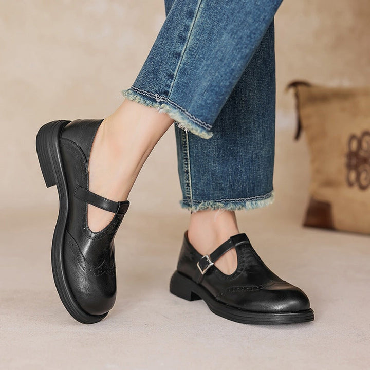 Mary Janes Élégantes en Cuir