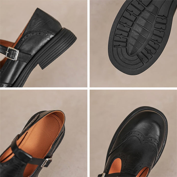 Mary Janes Élégantes en Cuir