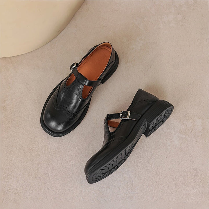 Mary Janes Élégantes en Cuir