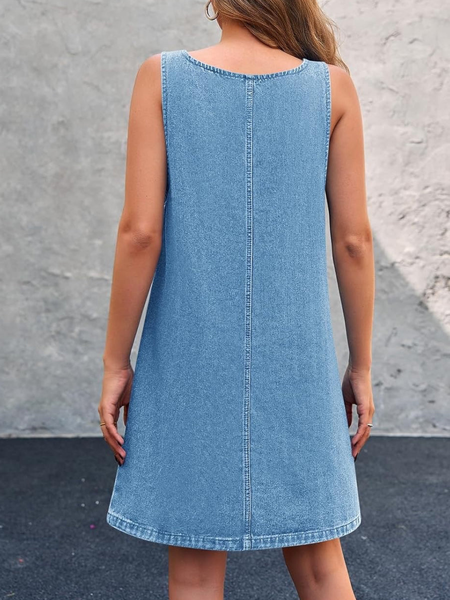 Lisa | Robe Salopette en Jean Décontractée
