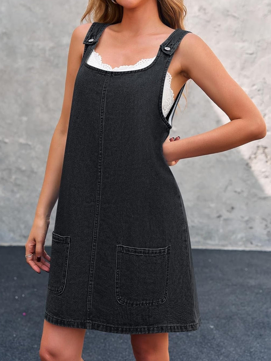 Lisa | Robe Salopette en Jean Décontractée