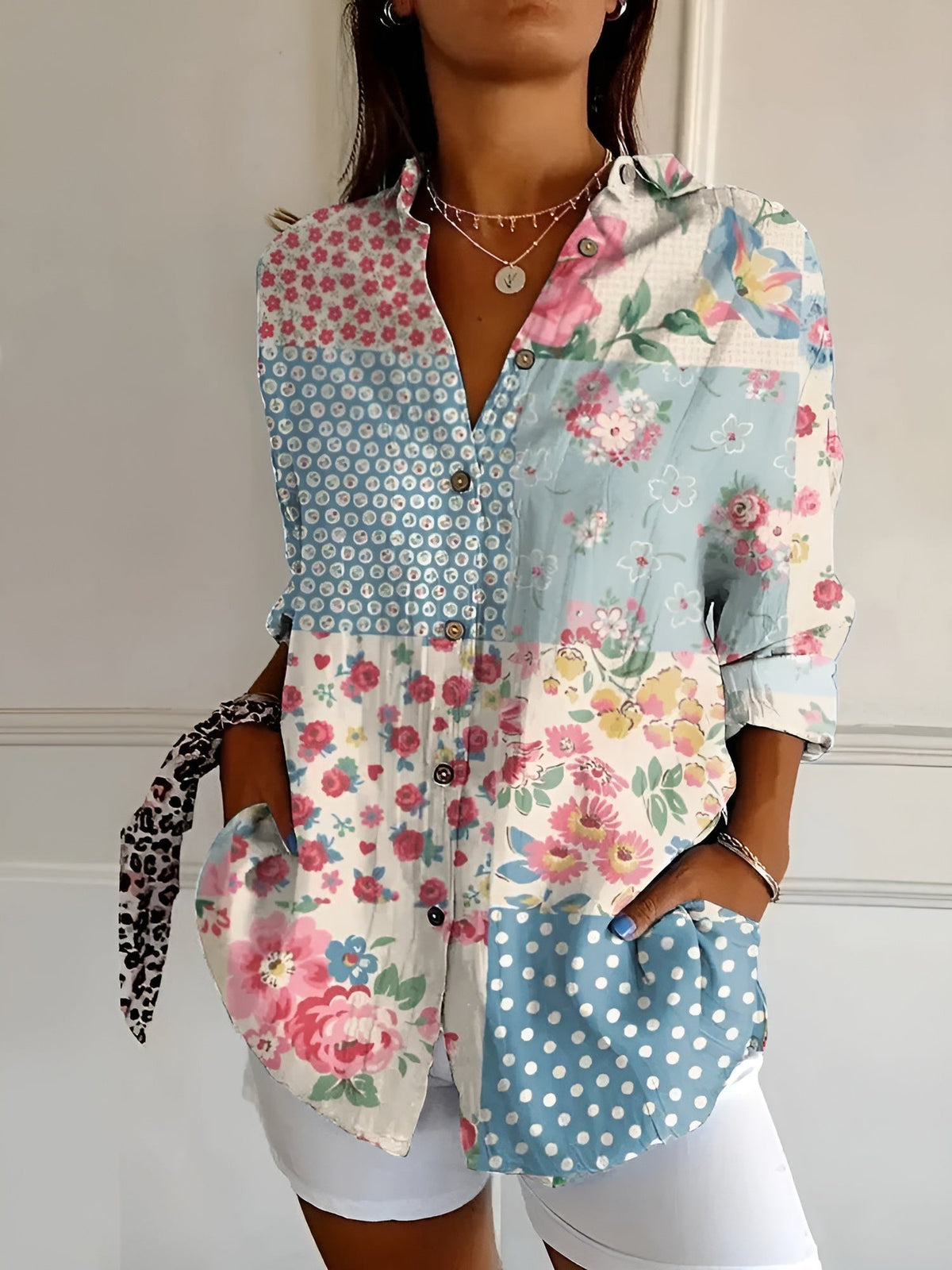 Claudine | Chemisier floral fluide