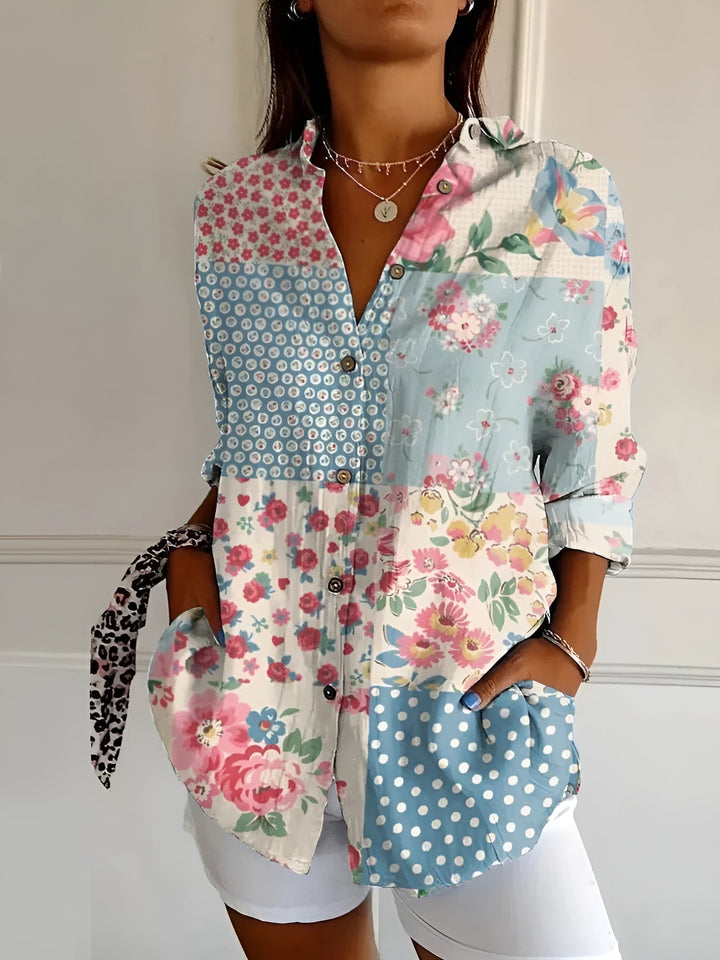 Claudine | Chemisier floral fluide