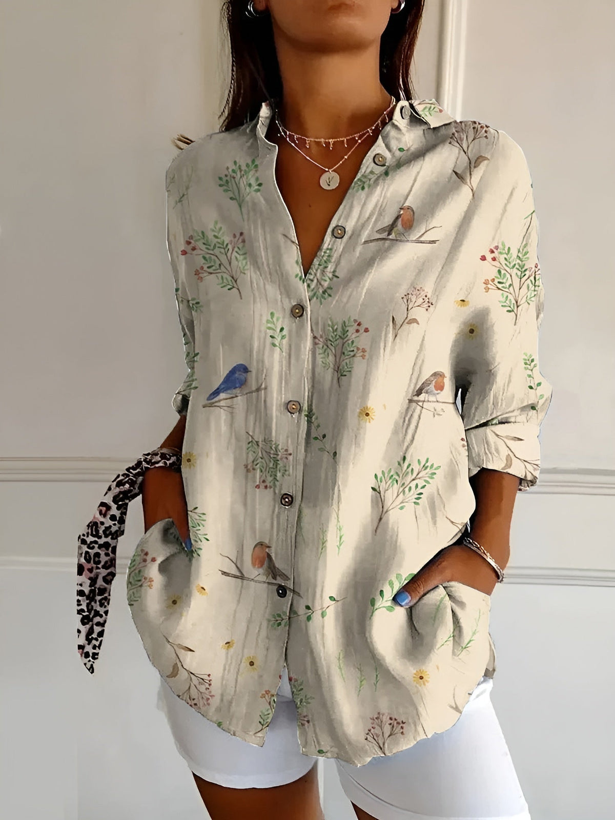 Claudine | Chemisier floral fluide