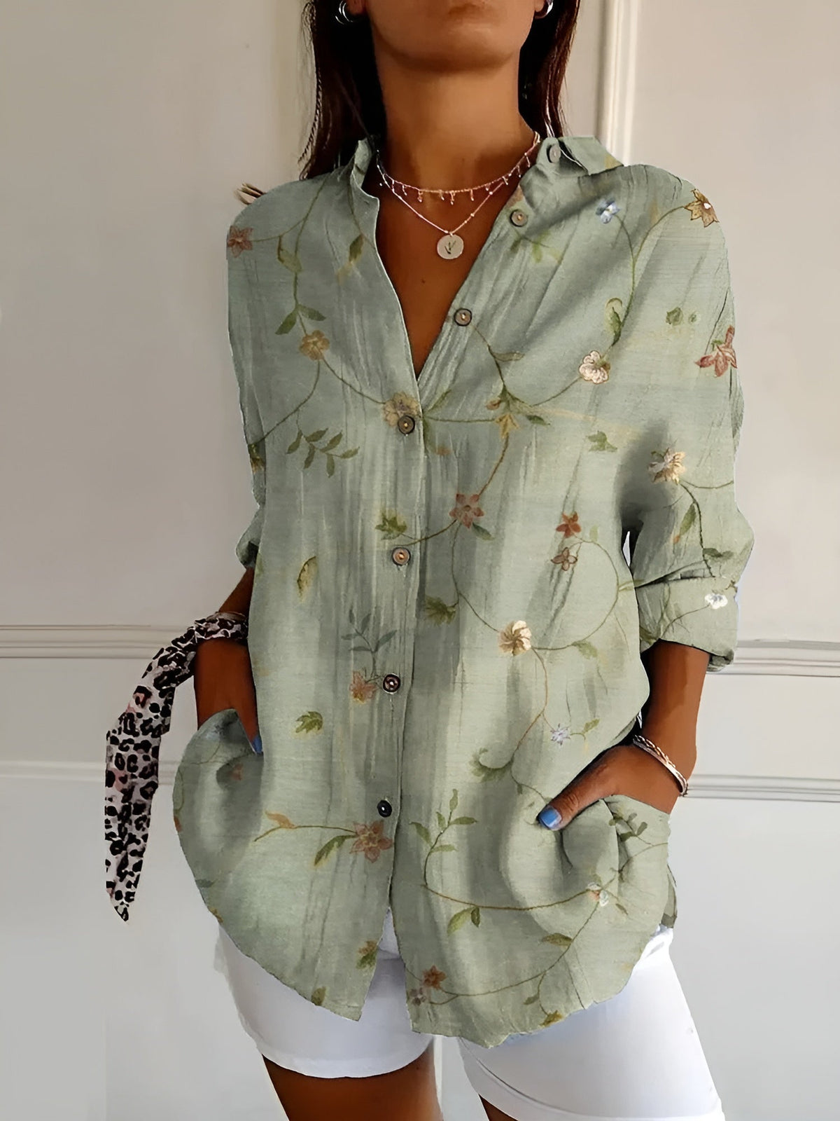 Claudine | Chemisier floral fluide