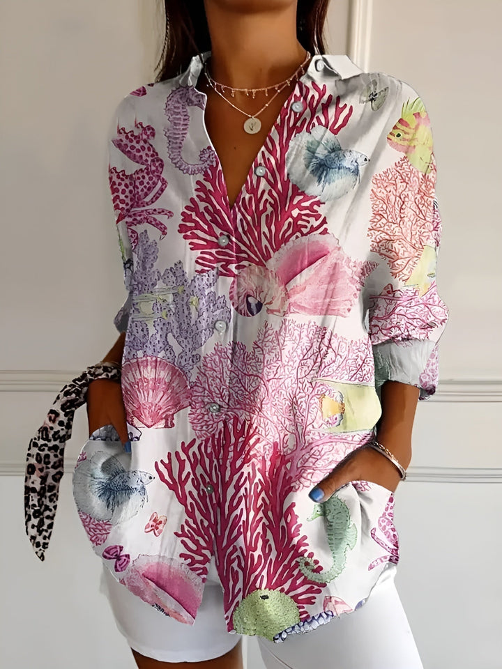 Claudine | Chemisier floral fluide